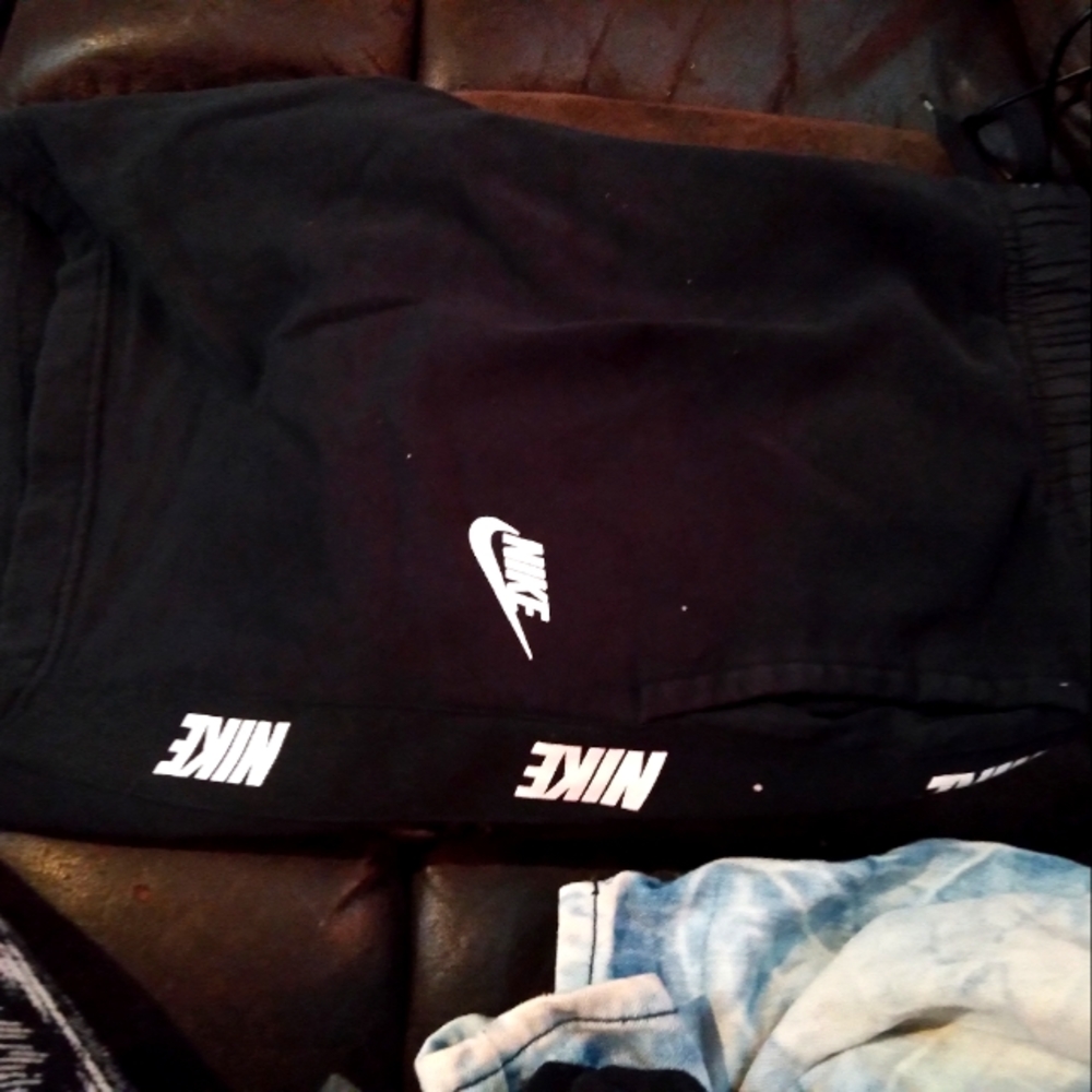 Black and white brand new Nike sweatshorts size xlarge